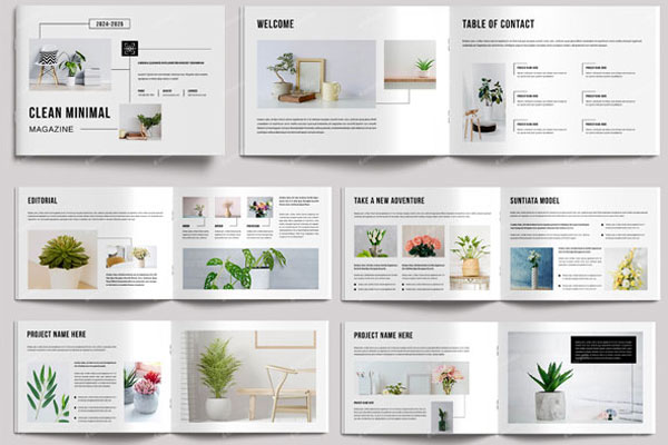 Best Minimal Magazine Templates – Free & Premium PSD, Ai, Word, Doc, InDesign, Vector, EPS, PNG, TIFF Formats Download